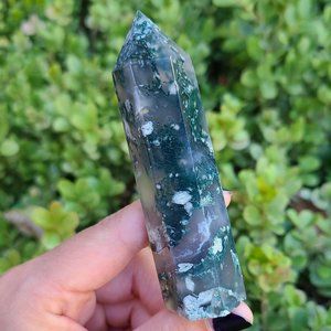 Moss agate tower